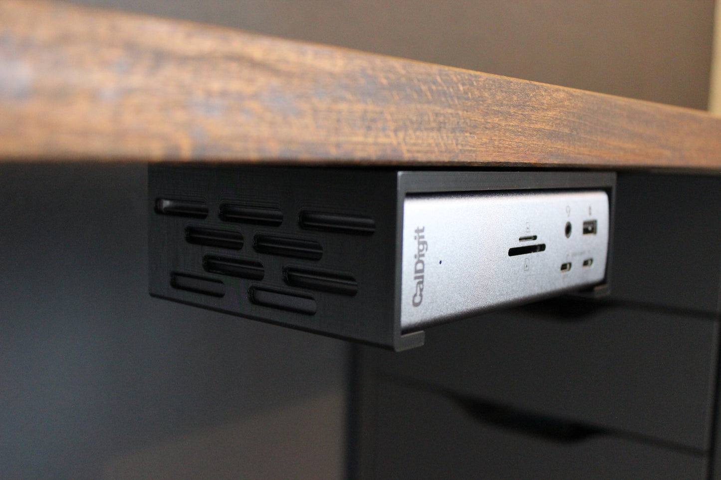 Minimal Under Desk Mount for CalDigit Thunderbolt 4 Dock (TB4) 3D Printed