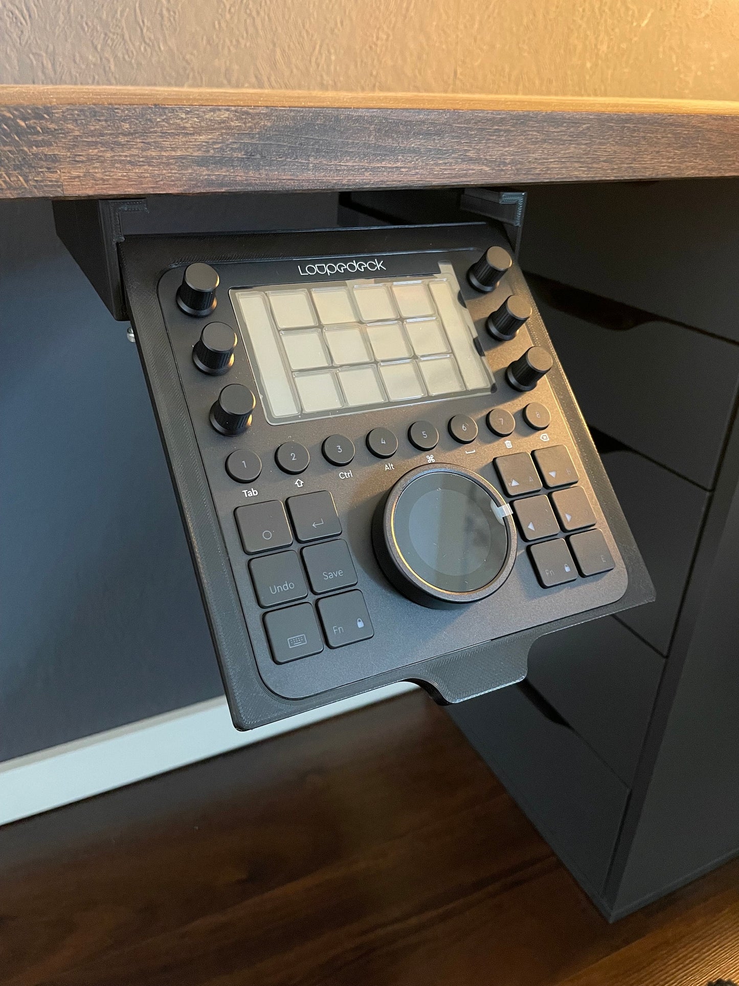 Loupedeck CT Slide Out Under Desk Mount