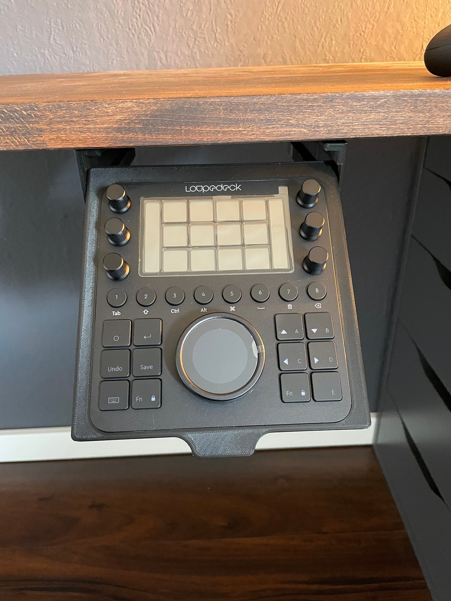 Loupedeck CT Slide Out Under Desk Mount