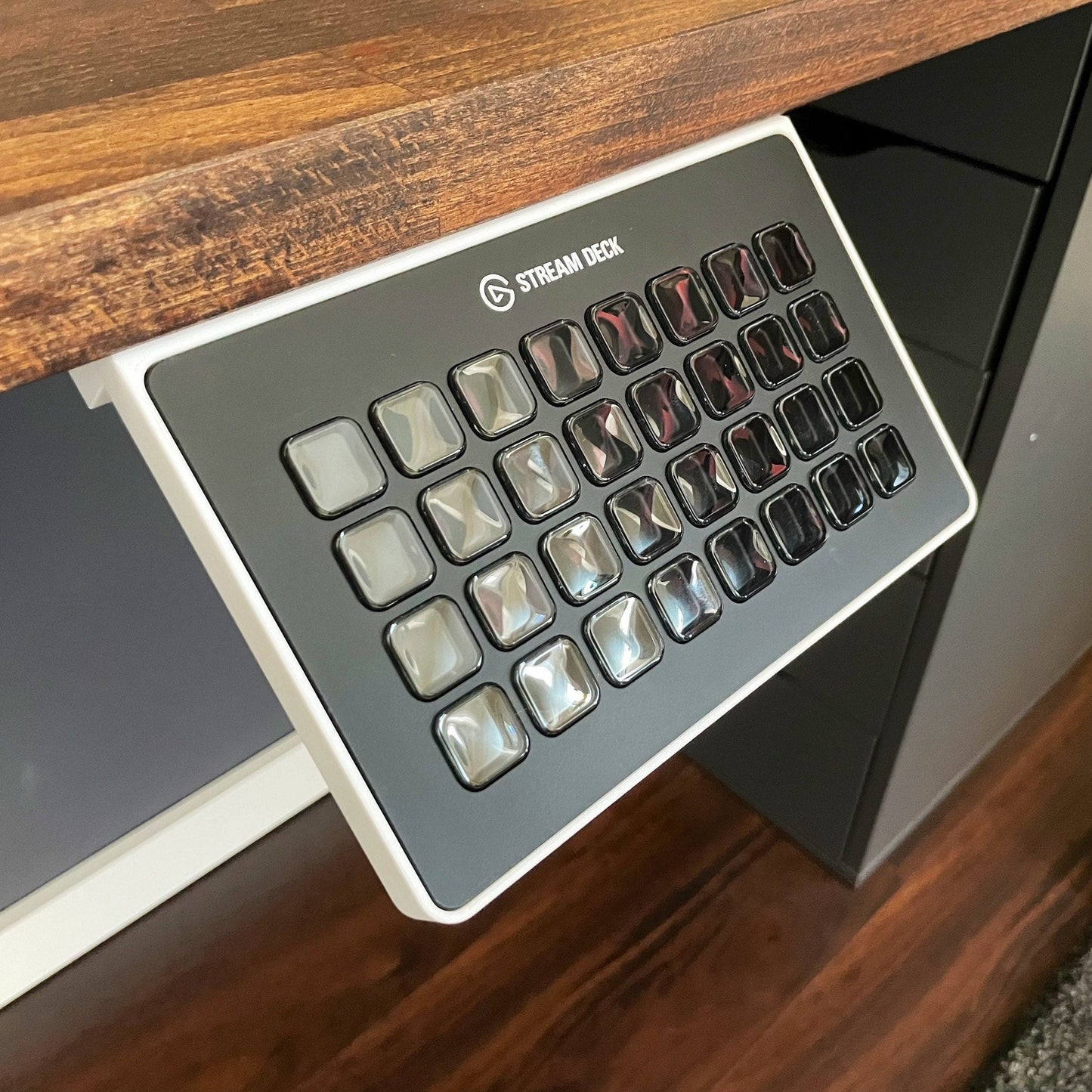 Underdesk Mount Elgato Streamdeck XL 32 Keys 3D Printed