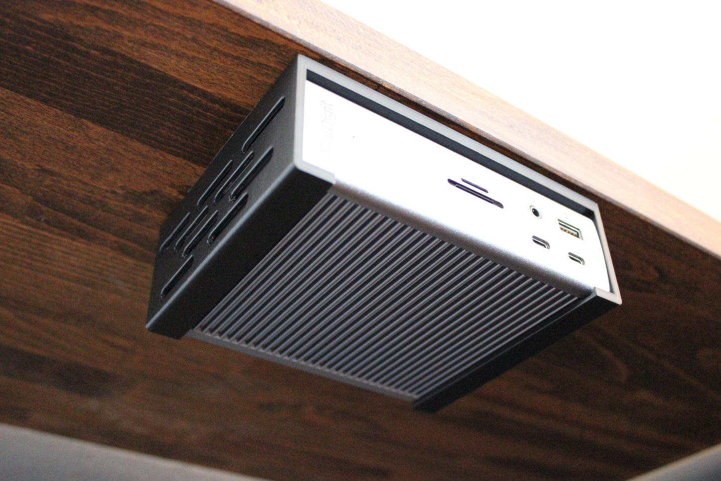 Minimal Under Desk Mount for CalDigit Thunderbolt 4 Dock (TB4) 3D Printed