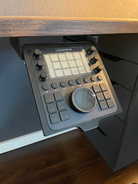 Loupedeck CT Slide Out Under Desk Mount