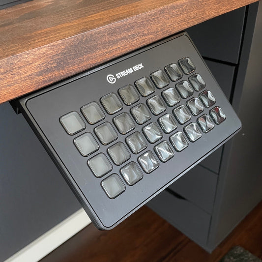 Underdesk Mount Elgato Streamdeck XL 32 Keys 3D Printed