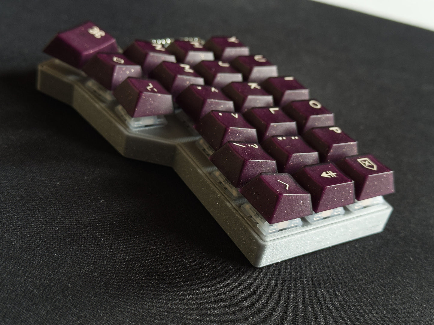 3D Printed Custom Keyboard Case & Plate For CRKBD Corne v3 6 Columns (42 Keys)