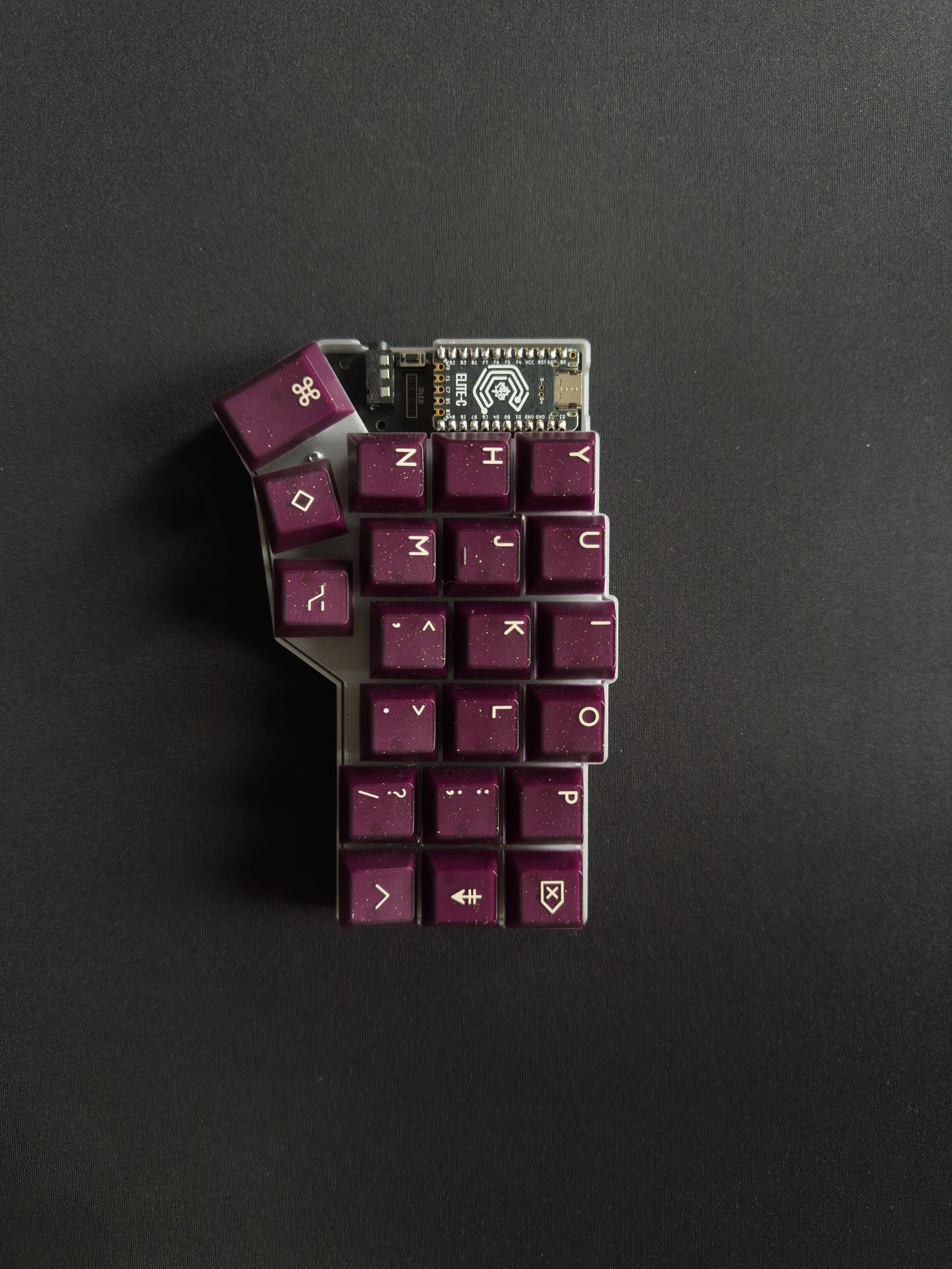 3D Printed Custom Keyboard Case & Plate For CRKBD Corne v3 6 Columns (42 Keys)